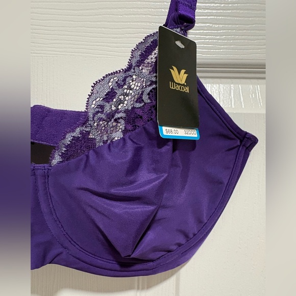 Wacoal Violet Indigo Lace Impression Full-Coverage Underwire Bra Size 32DDD NWT - Picture 16 of 16